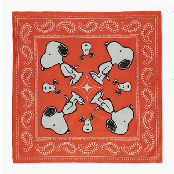 NIP Orange Snoopy Bandana - Picture 1 of 5